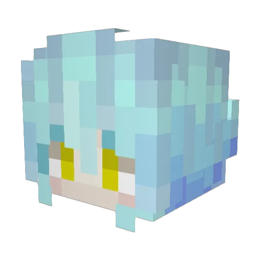 tatsumiya2 Minecraft avatar head, 3D render