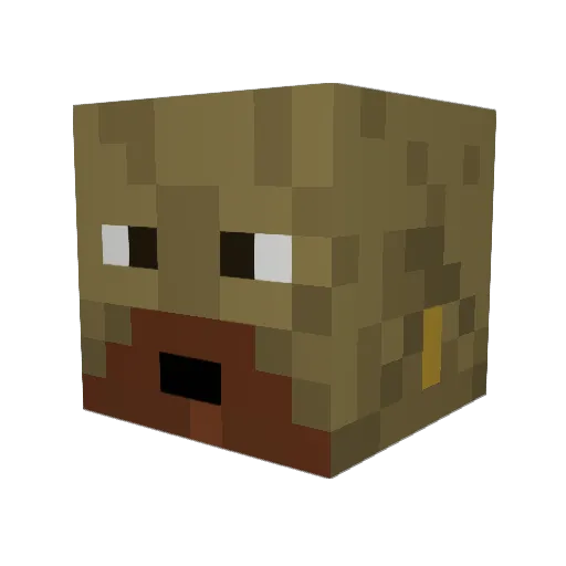tattarisuo Minecraft avatar head, 3D render