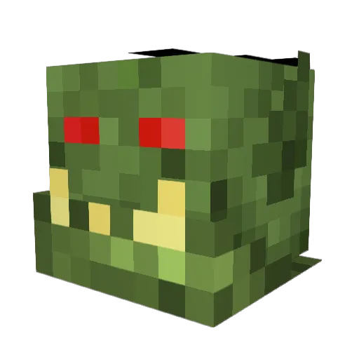 tattermasher Minecraft avatar head, 3D render