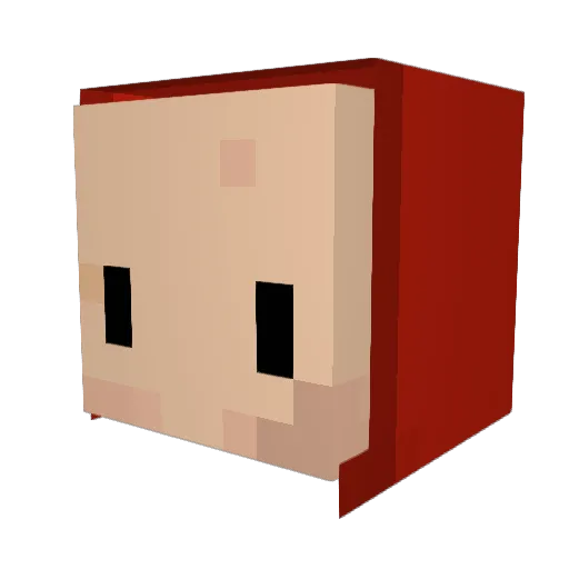 tattie10 Minecraft avatar head, 3D render