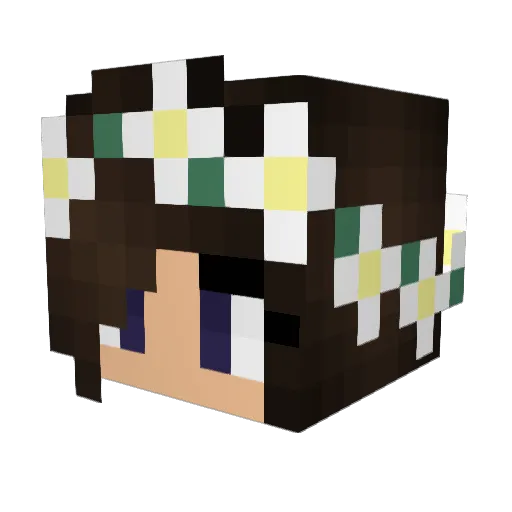 tattiianaaa_ Minecraft avatar head, 3D render