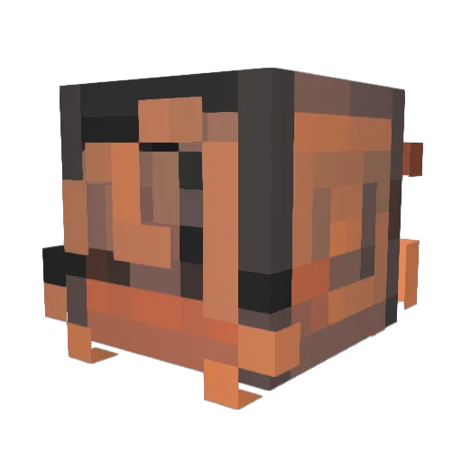 tattooedhrt Minecraft avatar head, 3D render