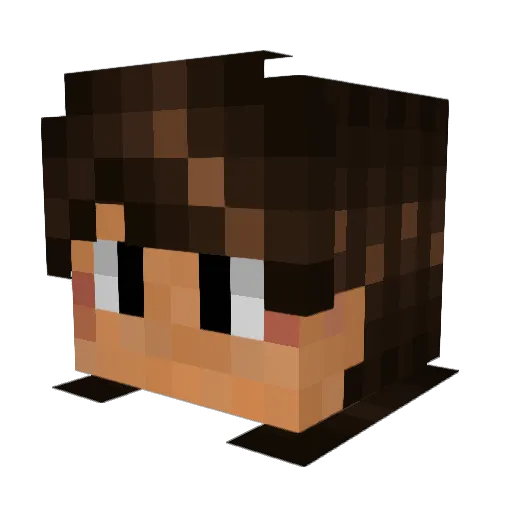 tatulon Minecraft avatar head, 3D render
