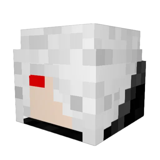 tatumaka Minecraft avatar head, 3D render
