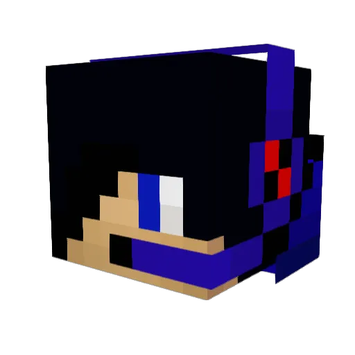 tauchert Minecraft avatar head, 3D render