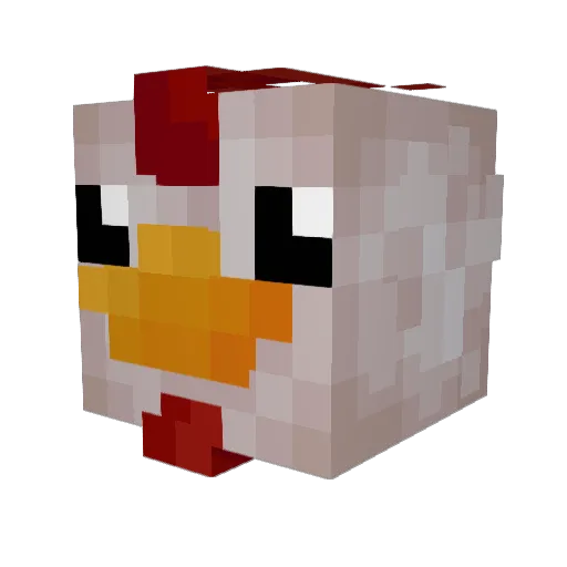taufa2020 Minecraft avatar head, 3D render