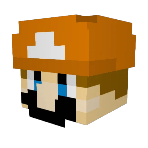 tauhusoya Minecraft avatar head, 3D render