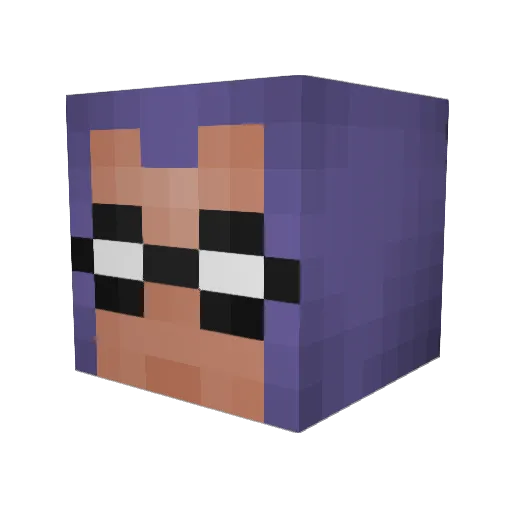 tauntTheOstrich Minecraft avatar head, 3D render