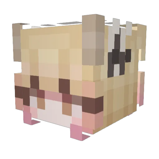 taunusblick Minecraft avatar head, 3D render