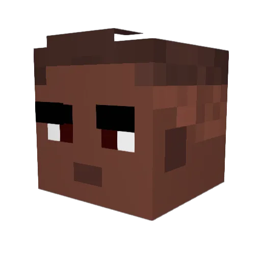 taurus840 Minecraft avatar head, 3D render