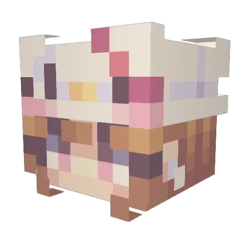 tauscorpii Minecraft avatar head, 3D render