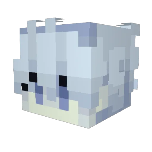 tauzeen Minecraft avatar head, 3D render