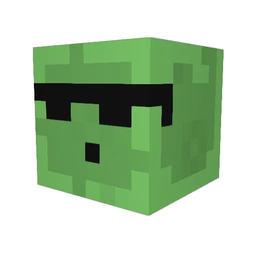 tav09 Minecraft avatar head, 3D render