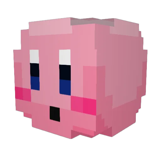 tava22 Minecraft avatar head, 3D render