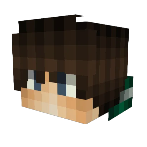 tavaq Minecraft avatar head, 3D render