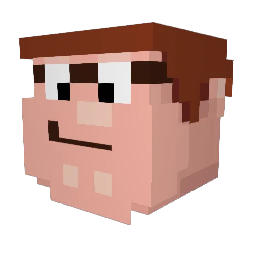 tavas2005 Minecraft avatar head, 3D render