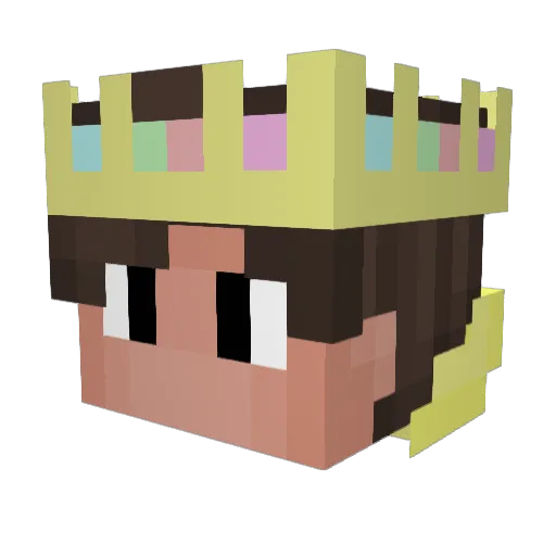 tavoool Minecraft avatar head, 3D render