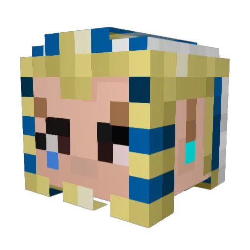 taws Minecraft avatar head, 3D render