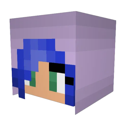 tawxn Minecraft avatar head, 3D render