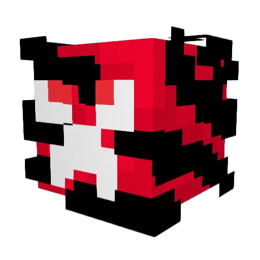 taxiball Minecraft avatar head, 3D render