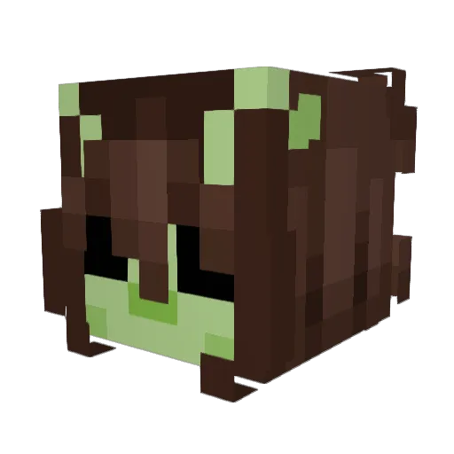 taxidermi Minecraft avatar head, 3D render