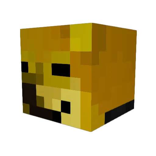 taxmen Minecraft avatar head, 3D render