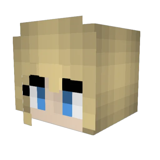 taxnosy Minecraft avatar head, 3D render
