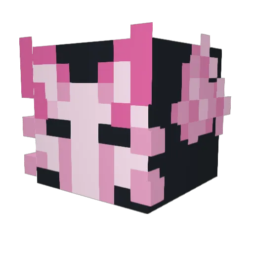 taxshelter_ Minecraft avatar head, 3D render