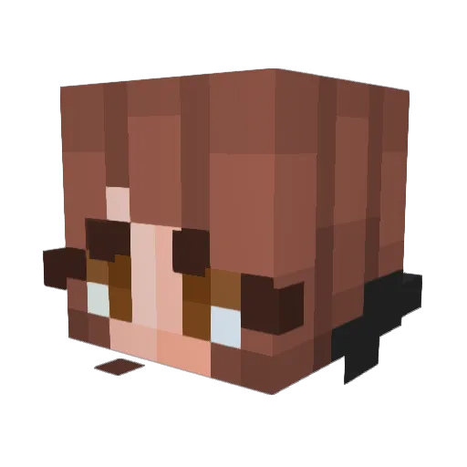 tay21_ Minecraft avatar head, 3D render