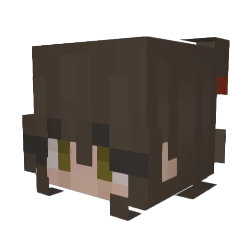taybug_ Minecraft avatar head, 3D render