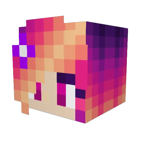 taycrafter03 Minecraft avatar head, 3D render