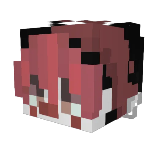 tayensa Minecraft avatar head, 3D render