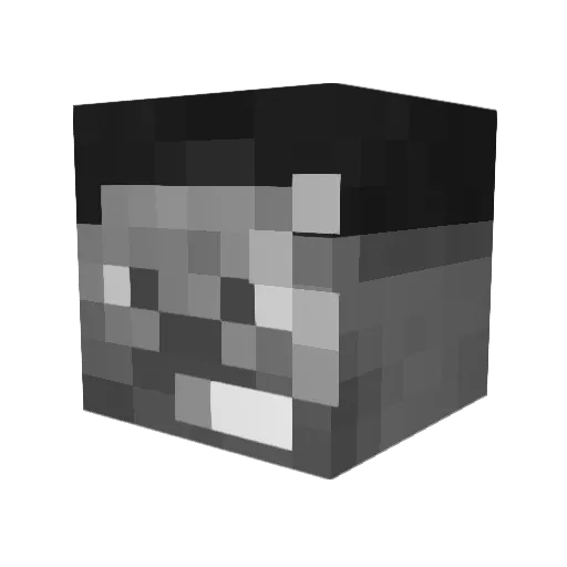 taygahacks Minecraft avatar head, 3D render