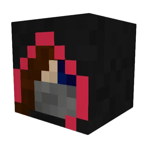tayjerk Minecraft avatar head, 3D render