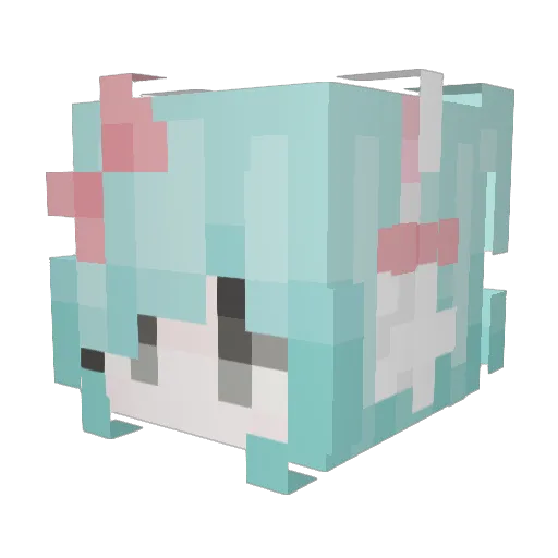 tayleebaloobee Minecraft avatar head, 3D render