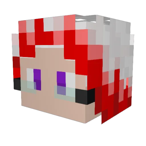 taylontochka Minecraft avatar head, 3D render