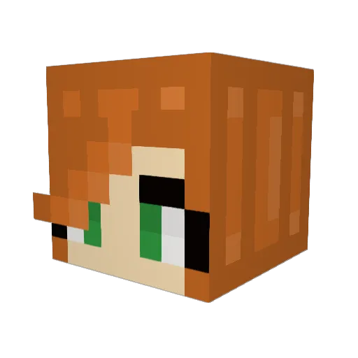taylork16 Minecraft avatar head, 3D render