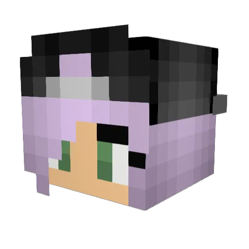 taylorlawl Minecraft avatar head, 3D render