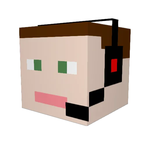 taylormark125 Minecraft avatar head, 3D render