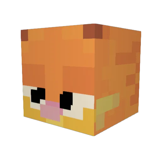 taylourr Minecraft avatar head, 3D render