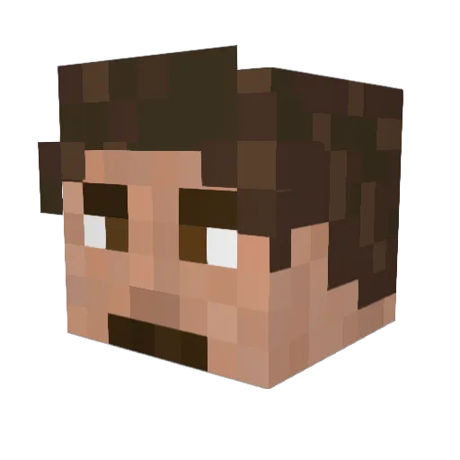 taytoee Minecraft avatar head, 3D render