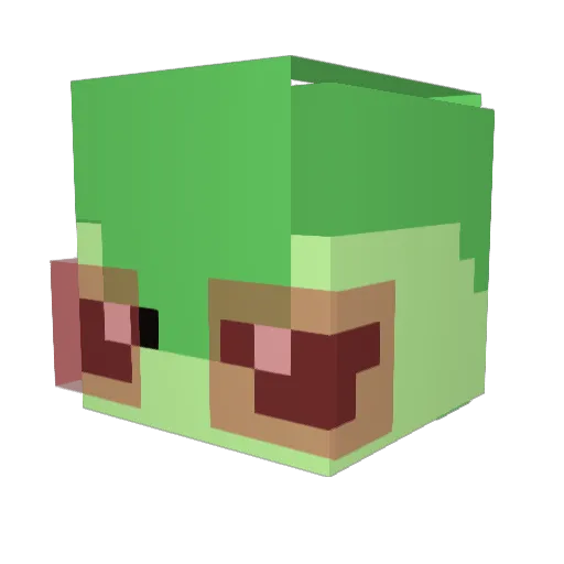 tayumu_ Minecraft avatar head, 3D render