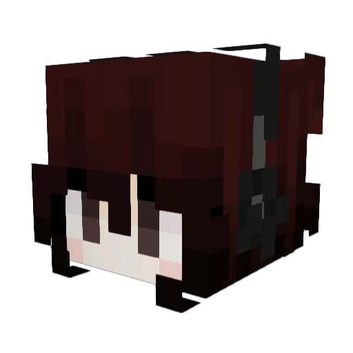 tayviah Minecraft avatar head, 3D render