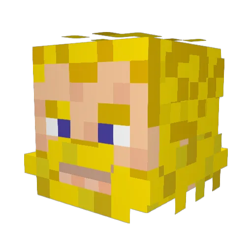 taz3268 Minecraft avatar head, 3D render