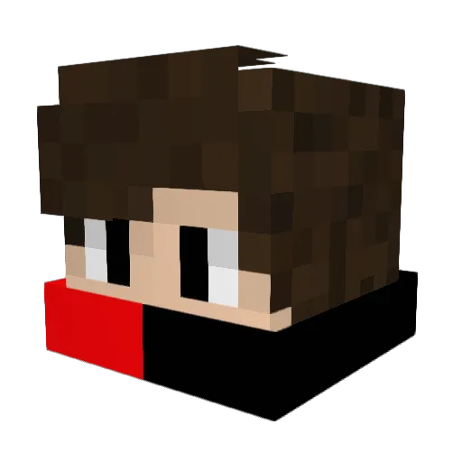 tazbruh Minecraft avatar head, 3D render
