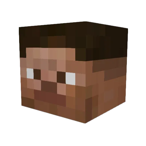 tazinakiy Minecraft avatar head, 3D render
