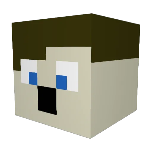 tazzdevil01 Minecraft avatar head, 3D render