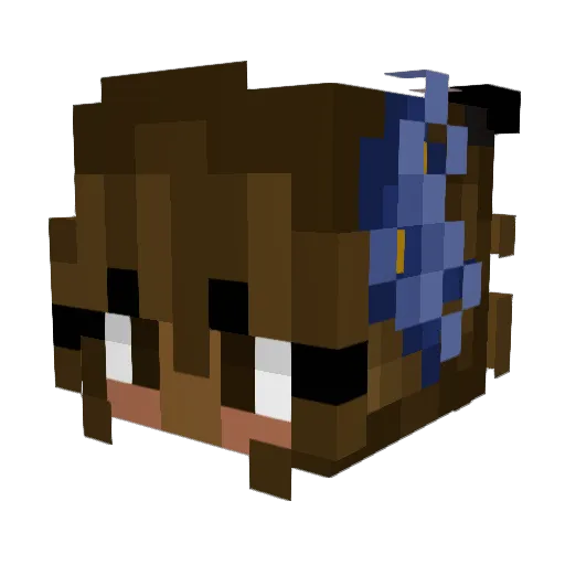 tazzity Minecraft avatar head, 3D render