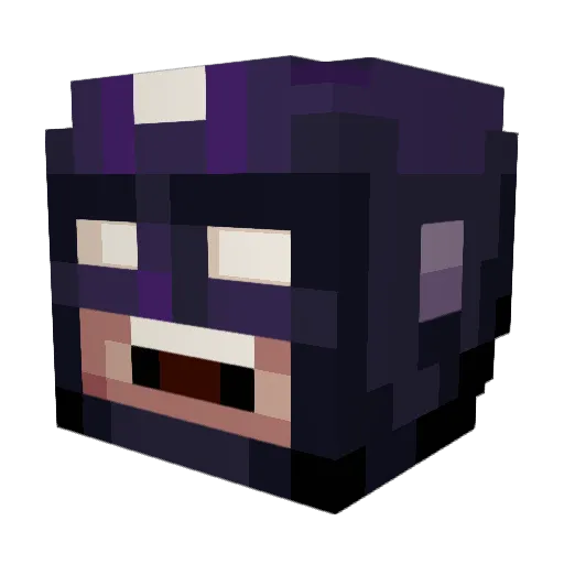 tazzle Minecraft avatar head, 3D render
