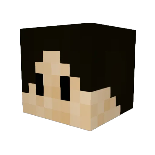 tbency Minecraft avatar head, 3D render
